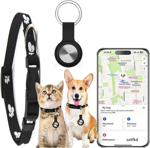 Dog Tracker Gps-Cat Tracker Collar-Cat GPS Tracker-Gps Tracker for Dogs&Cats | Dual-System Tracker | Android and Ios Universal | No Monthly Fee | Waterproof | Works with Any Collar
