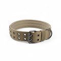 2" Wide Tactical Heavy Duty Nylon Large Dog Collar K9 Military with Metal Buckle